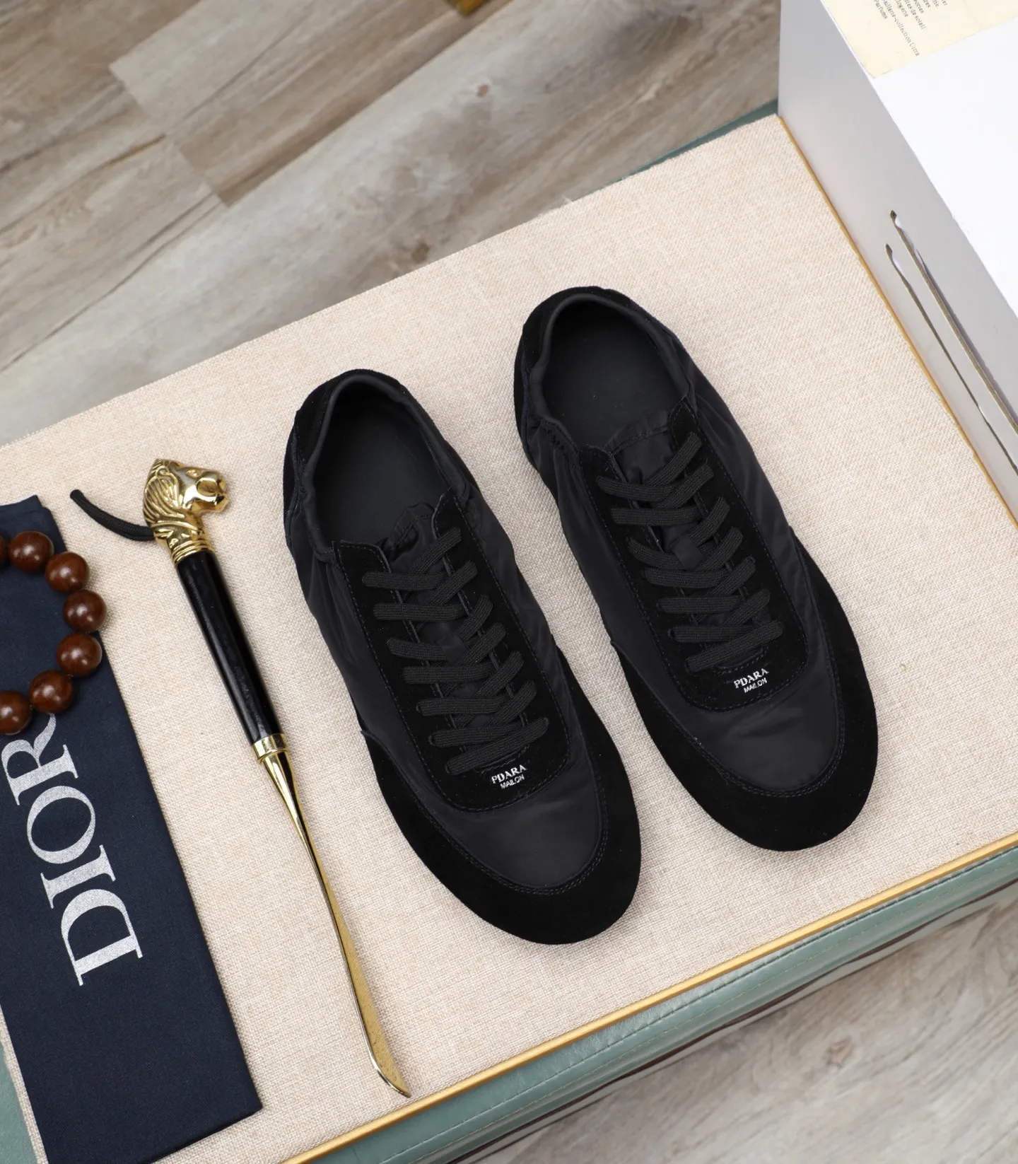 Men's shoes 💰460 [PRADA] Popular items in men's shoe counters, synchronized with the official website, high-quality shipments ✔️Original cowhide + cowhide lining, 1🆚1 replica, original original outsole, 38-45 (customized for 45, non-refundable)